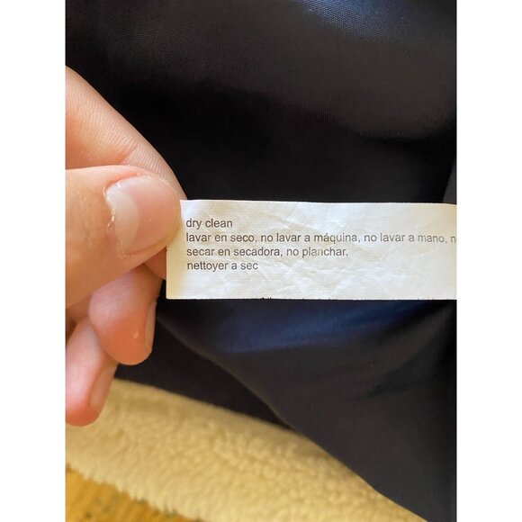 Eloquii Elements Womens Plus Size Colorblock Sherpa Jacket 22/24‎ Navy Tan White - Picture 6 of 7